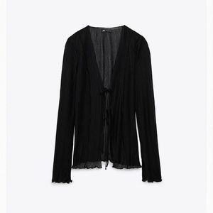 ZARA pleated top